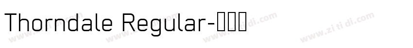 Thorndale Regular字体转换